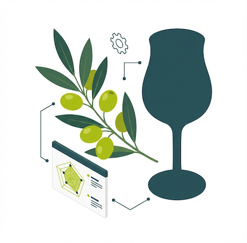 Illustration des tests d'huile d'olive